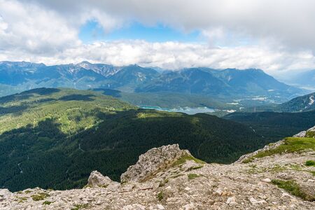 Beautiful hike and climb to the Zugspitze near Ehrwald and Eibsee, the highest mountain in Germany