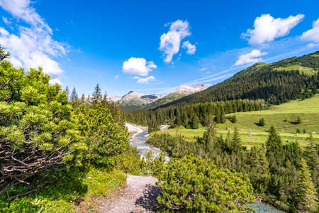 Fantastic hike in the Lechquellen Mountains in Vorarlberg Austria near Lech, Warth, Bludenz