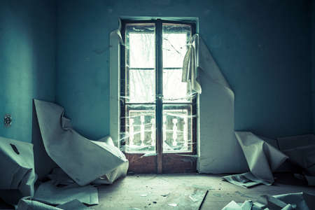 Abandoned places such as factories, farmhouses, shops, houses, facilities and clinics in Germanyの写真素材