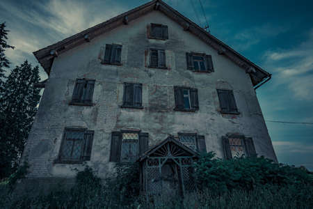 Abandoned places such as factories, farmhouses, shops, houses, facilities and clinics in Germanyの写真素材