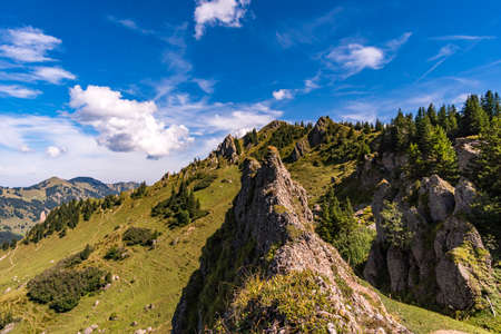 Fantastic hike at Balderschwang in the Allgauの写真素材