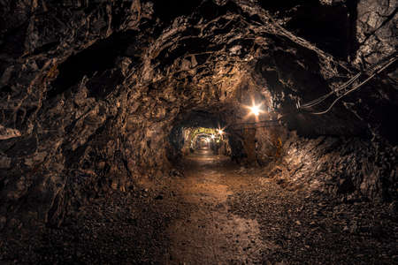 Exciting visitor mine, the Hoffnungsstollen underground, near Todtmoos in the southern Black Forestの写真素材