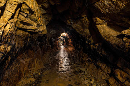 Exciting visitor mine, the Hoffnungsstollen underground, near Todtmoos in the southern Black Forest