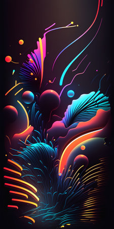 Abstract colorful background. Futuristic technology style. Vector illustration for your designの素材