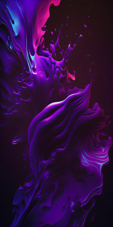 Abstract background. 3d rendering, 3d illustration. Purple and black colors.の素材