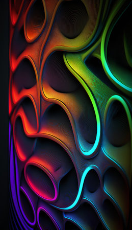 Abstract fractal background, computer-generated image. Digital art.の素材