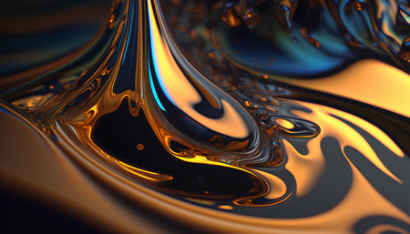 3d illustration of abstract fractal for creative design looks like oil paintingの素材