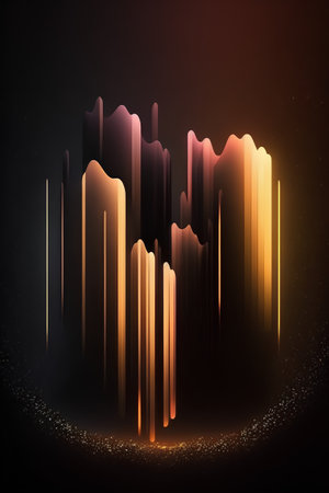 abstract background with glowing city lights, vector eps10 illustrationの素材
