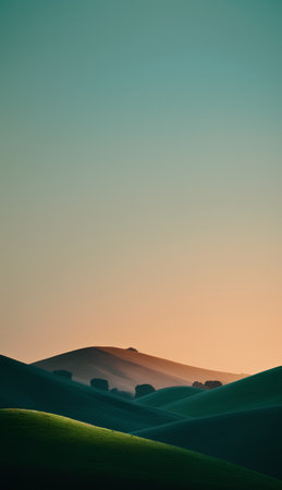 Tuscany hills at sunset. Tuscany landscape. Italyの素材