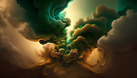 abstract fractal background a computer-generated 2D illustration, textureの素材