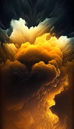 abstract fractal background a computer-generated 2D illustration, textureの素材