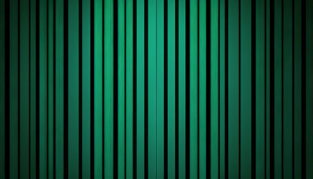 Green abstract background with vertical stripes. Vector illustration. Eps 10.の素材