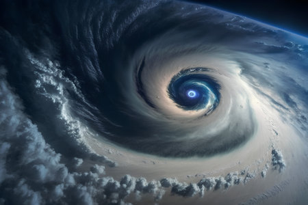Spiral in space. Abstract background. 3D rendering.の素材