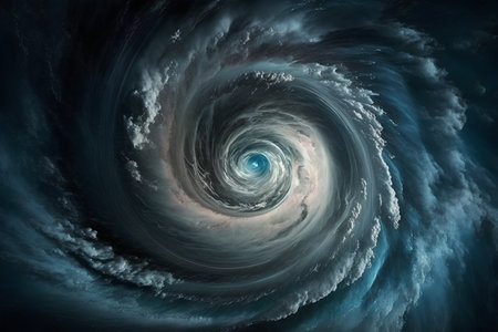 abstract fractal background a computer-generated 2D illustration, spiralの素材