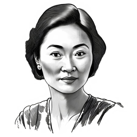 Portrait of a young beautiful woman. Hand-drawn illustration.の素材