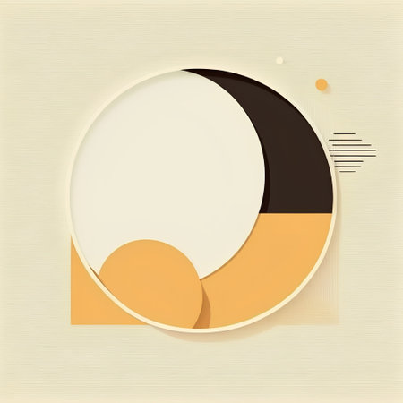abstract background with circle and place for your text, vector illustrationの素材