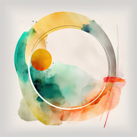 Abstract watercolor background with place for your text. Illustration.の素材