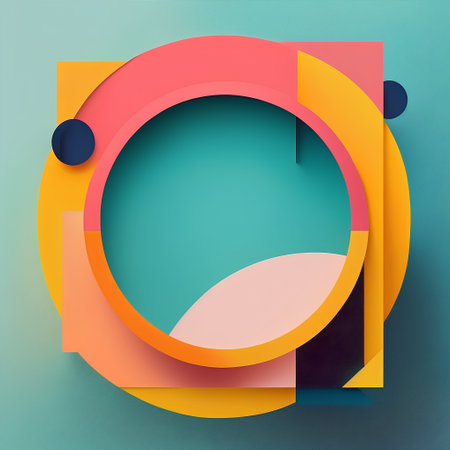Abstract geometric background. Minimalistic design. Vector Illustration.の素材
