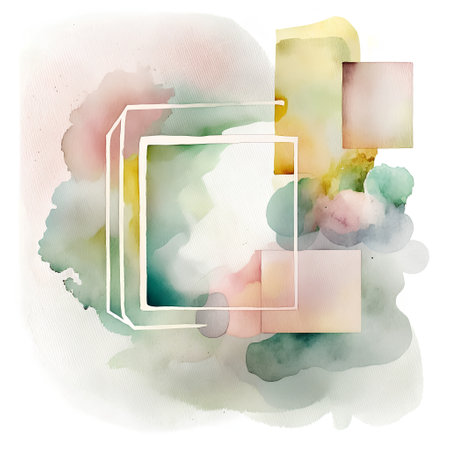Abstract watercolor background. Hand drawn watercolor background. Vector illustration.の素材