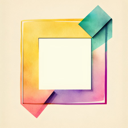 Grunge frame with space for text. Watercolor background.の素材