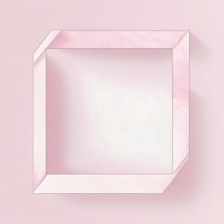 Pink paper background with frame for text or image. 3d renderingの素材