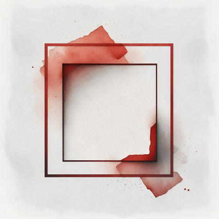 Abstract watercolor frame on a white background. Watercolor painting.の素材