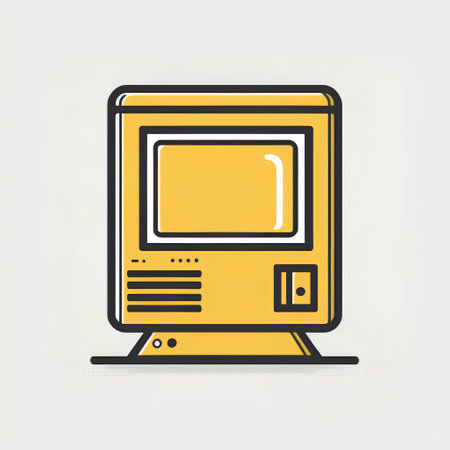 Computer monitor icon, vector illustration. Flat design style eps 10の素材