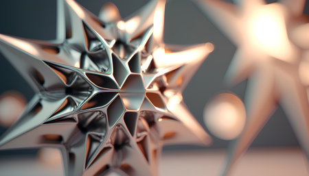 Abstract 3d rendering of chaotic shape. Futuristic background design.の素材