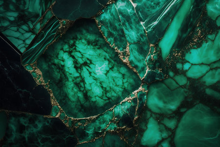 Marble texture background pattern with high resolution. Green and black.の素材