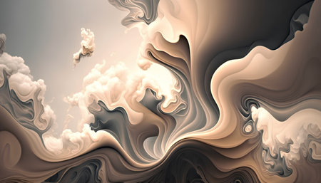 abstract fractal background, computer-generated illustration, texture.の素材