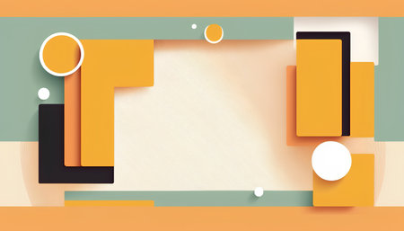 Abstract background with geometric shapes and place for your text. Vector illustration.の素材