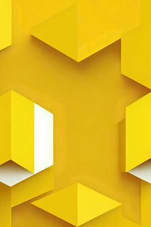 Abstract geometric background. Yellow and white colors. Vector illustration. Eps 10の素材