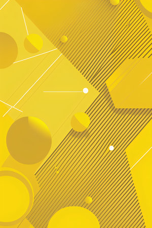 Abstract yellow geometric background. Vector illustration. Can be used for advertisingeting, presentation.の素材