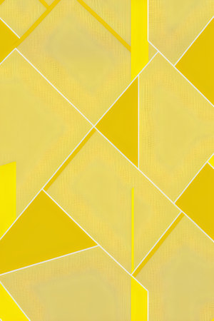 Seamless texture of triangles in yellow colors. Abstract background.の素材