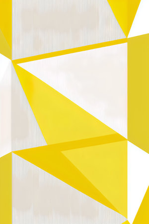 Abstract background with yellow and white triangles. Vector illustration. Eps 10.の素材