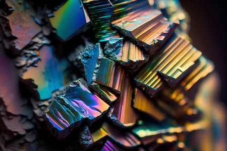 Macro shot of a group of precious stones. Jewelry backgroundの素材