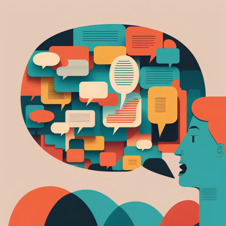 Vector illustration of speech bubble in the form of a human head.の素材