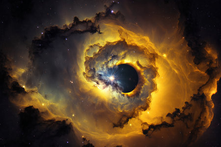 Planets, stars and galaxies in outer space showing the beauty of space exploration.の素材