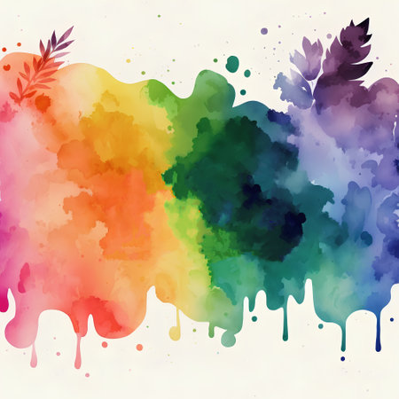 Abstract watercolor background. Vector illustration. Watercolor paint splash.の素材