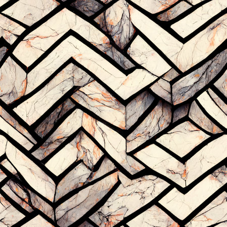 Seamless pattern with marble. Tileable background. Hand-drawn illustration.の素材