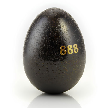 Easter egg isolated on a white background. 3d render.の素材