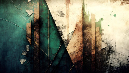 Grunge background with space for text or image. For creative layout design, vintage-style illustrations, and web site wallpaper or textureの素材