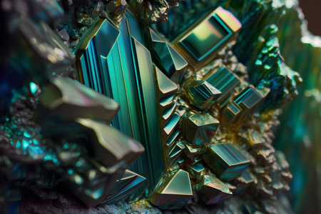 Emerald. 3d rendering 3d illustration. High resolution image.の素材
