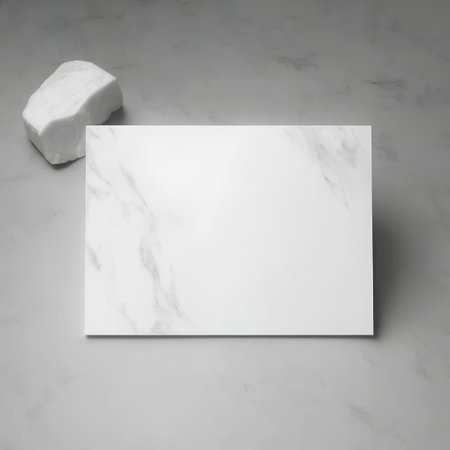 Blank business cardle background. 3d render illustration.の素材