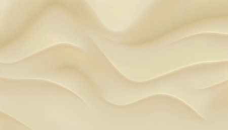 abstract background with smooth wavy lines in beige colors.の素材