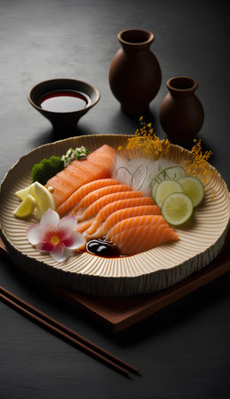 Salmon Sashimi Sashimi - Japanese Sashimiの素材