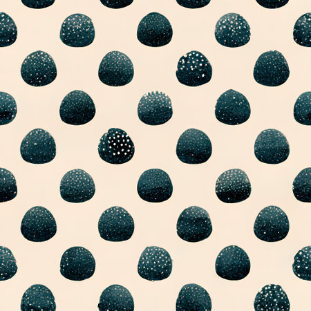Seamless pattern with hand drawn watercolor balls. Vector illustration.の素材