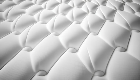 White leather background with embossed pattern. 3d render illustrationの素材