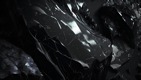 abstract background with broken glass effect, 3d render, square imageの素材