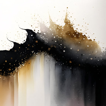 Abstract watercolor background. Hand-drawn illustration for your design.の素材